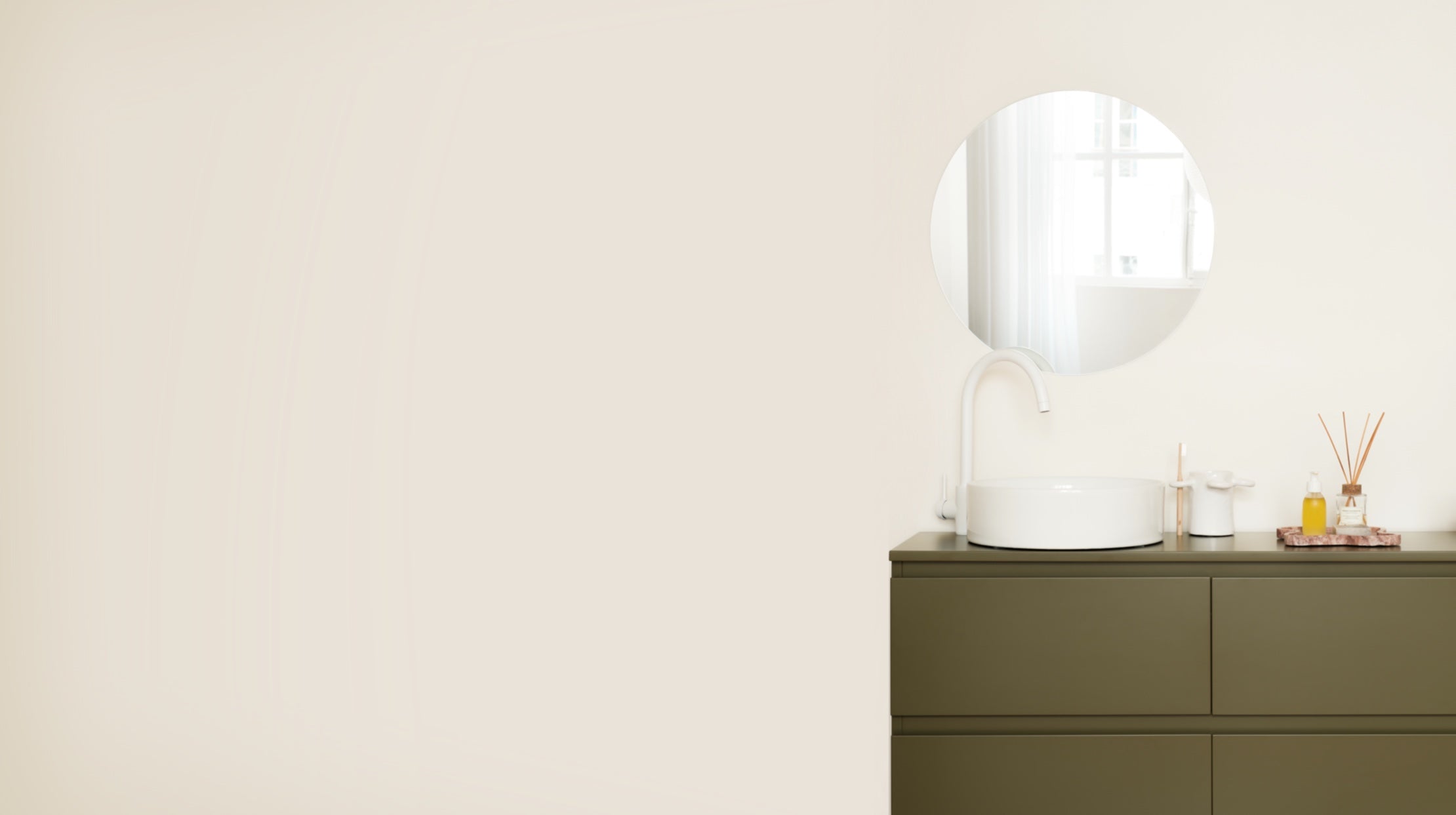 meuble de salle de bain coloré tendance 2026