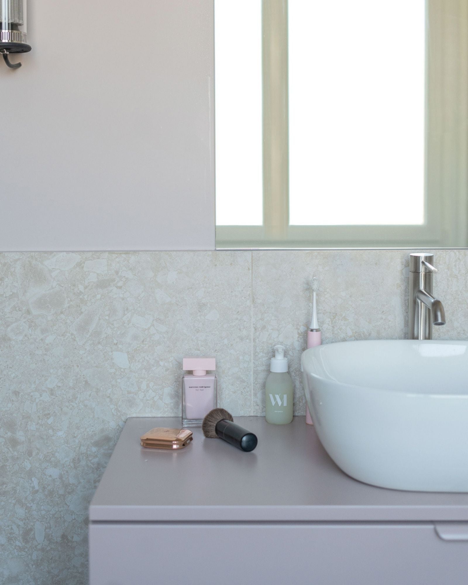 meuble de salle de bain parme avec vasque à poser
