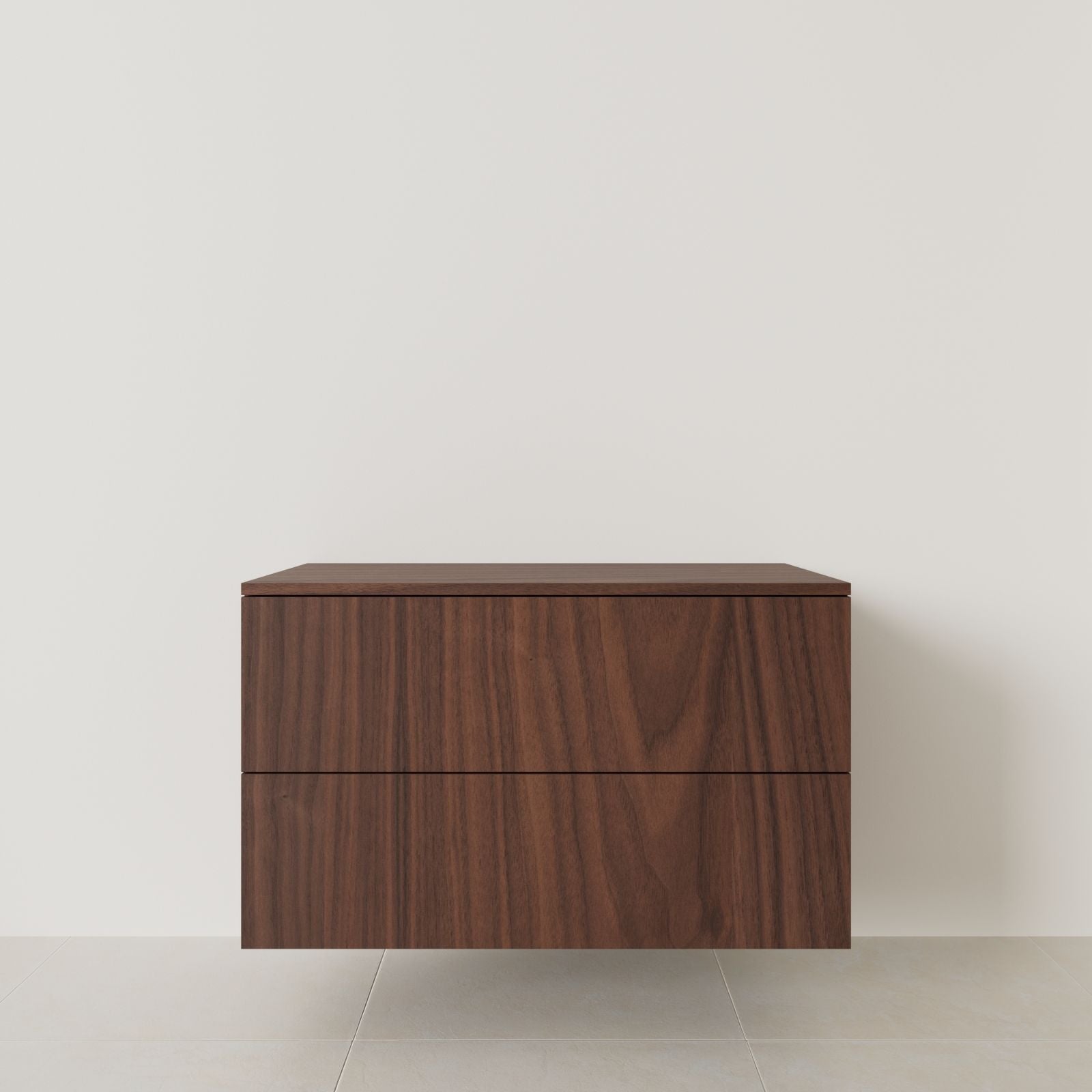 meuble salle de bain marco noyer 100 cm meuble seul suspendu vue face
