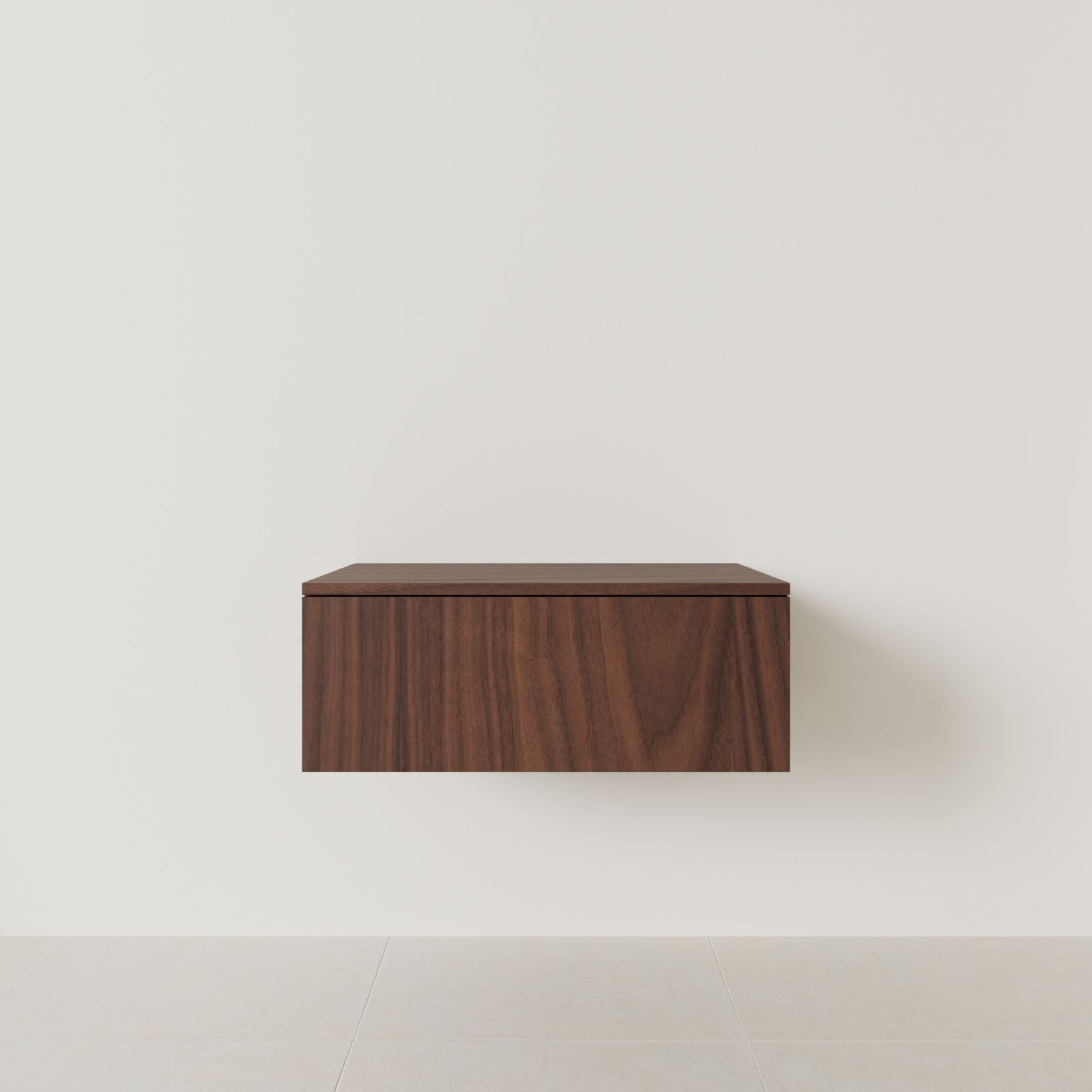 meuble salle de bain mino 80 cm noyer meuble seul suspendu vue face