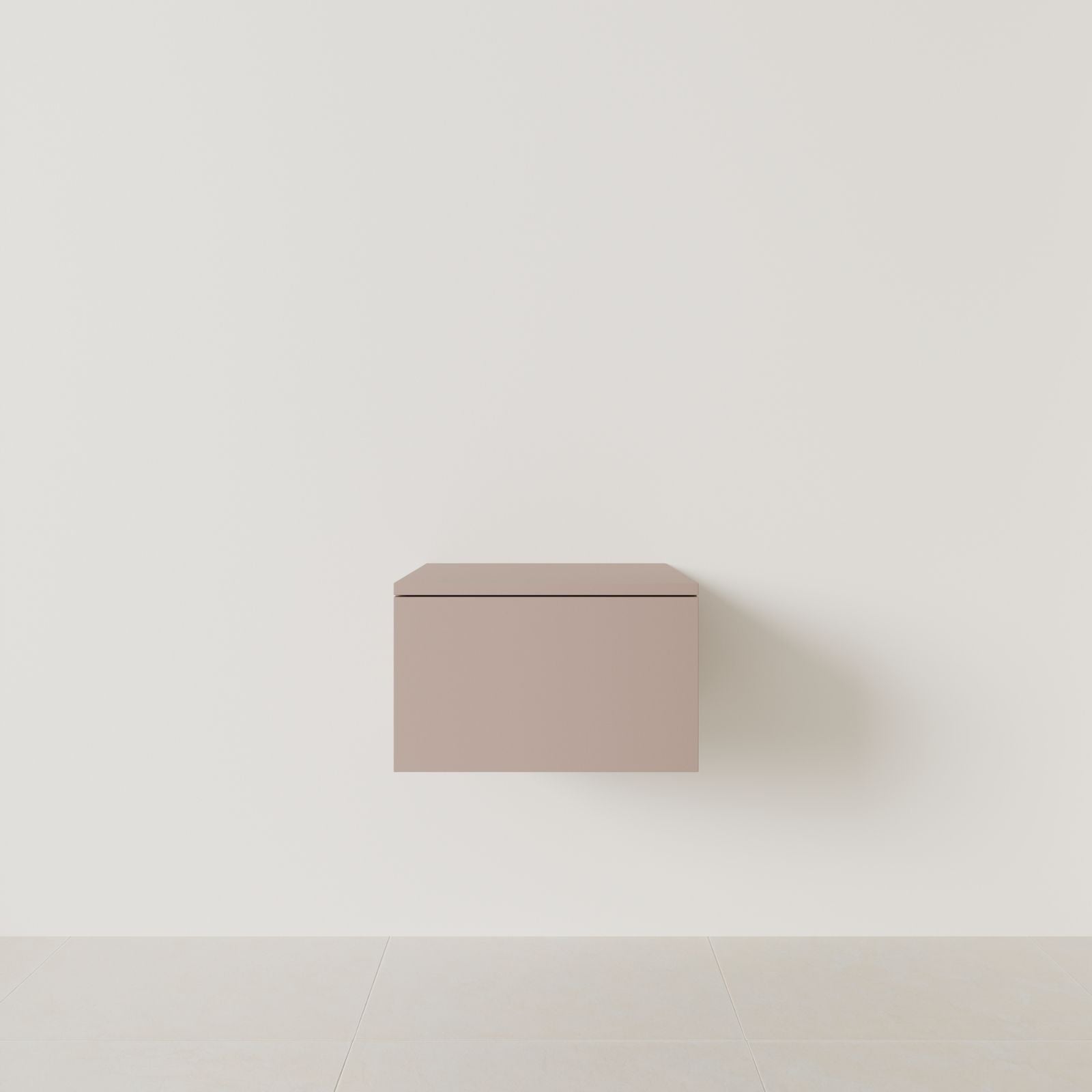 meuble salle de bain mino 50 cm parme meuble seul suspendu vue face