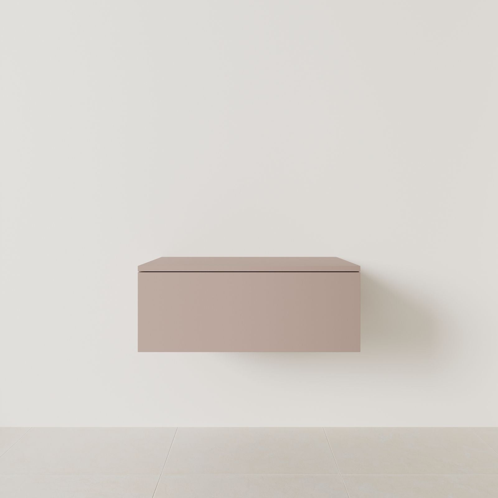 meuble salle de bain mino 80 cm parme meuble seul suspendu vue face