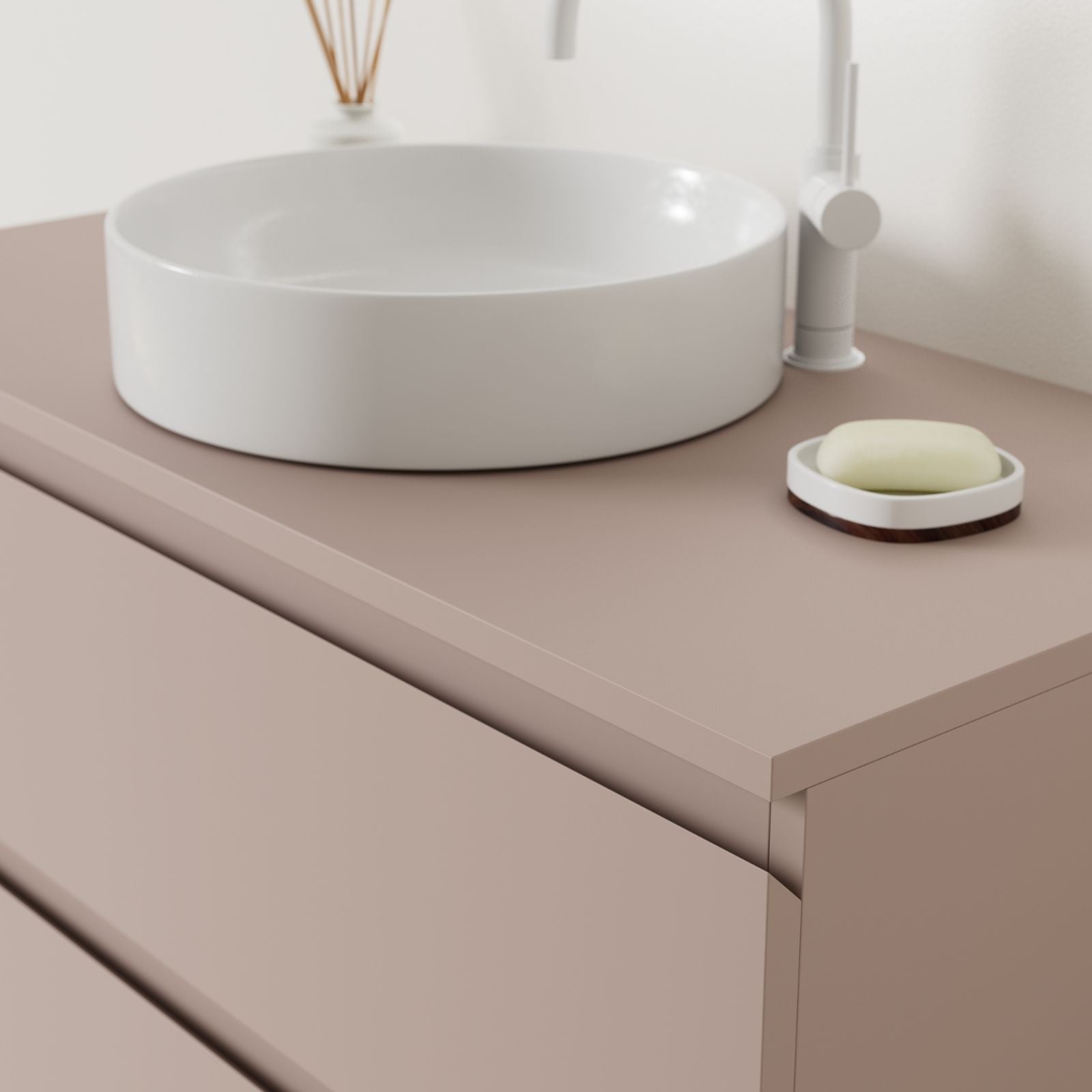 meuble salle de bain marco parme 100 cm meuble seul suspendu poignées intégrées vue face.