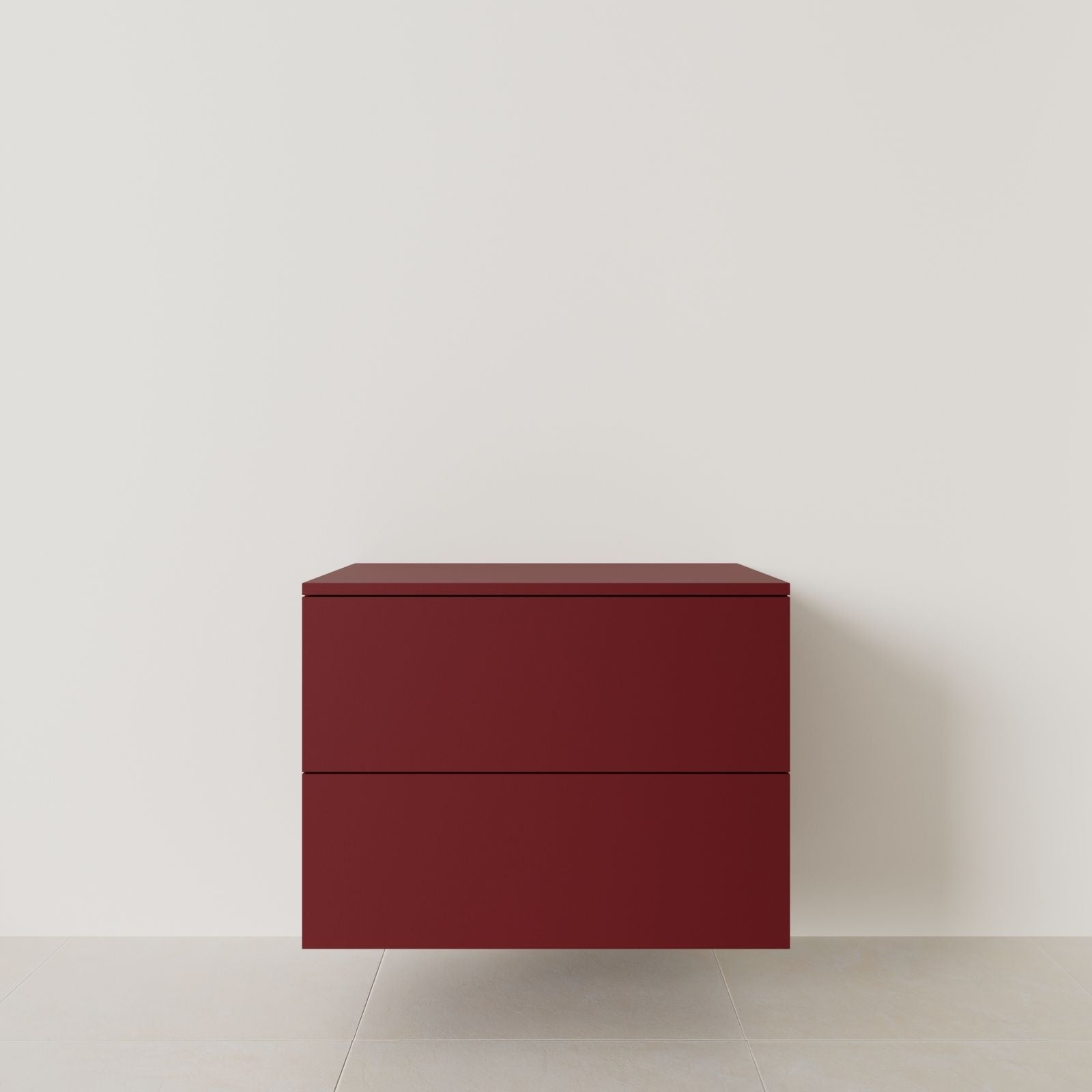 meuble salle de bain marco rubis 80 cm meuble seul suspendu vue face