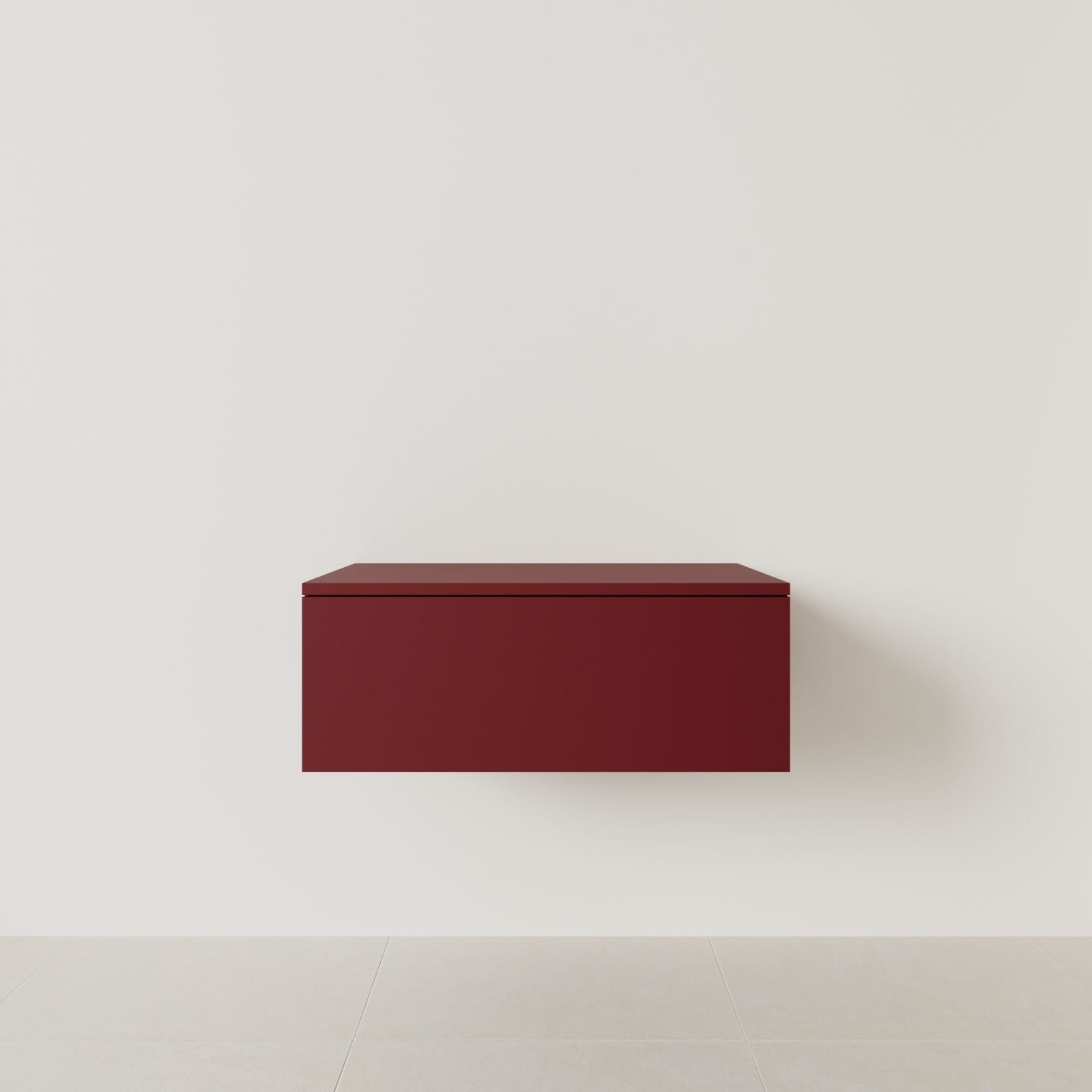 meuble salle de bain mino 80 cm rubis meuble seul suspendu vue face