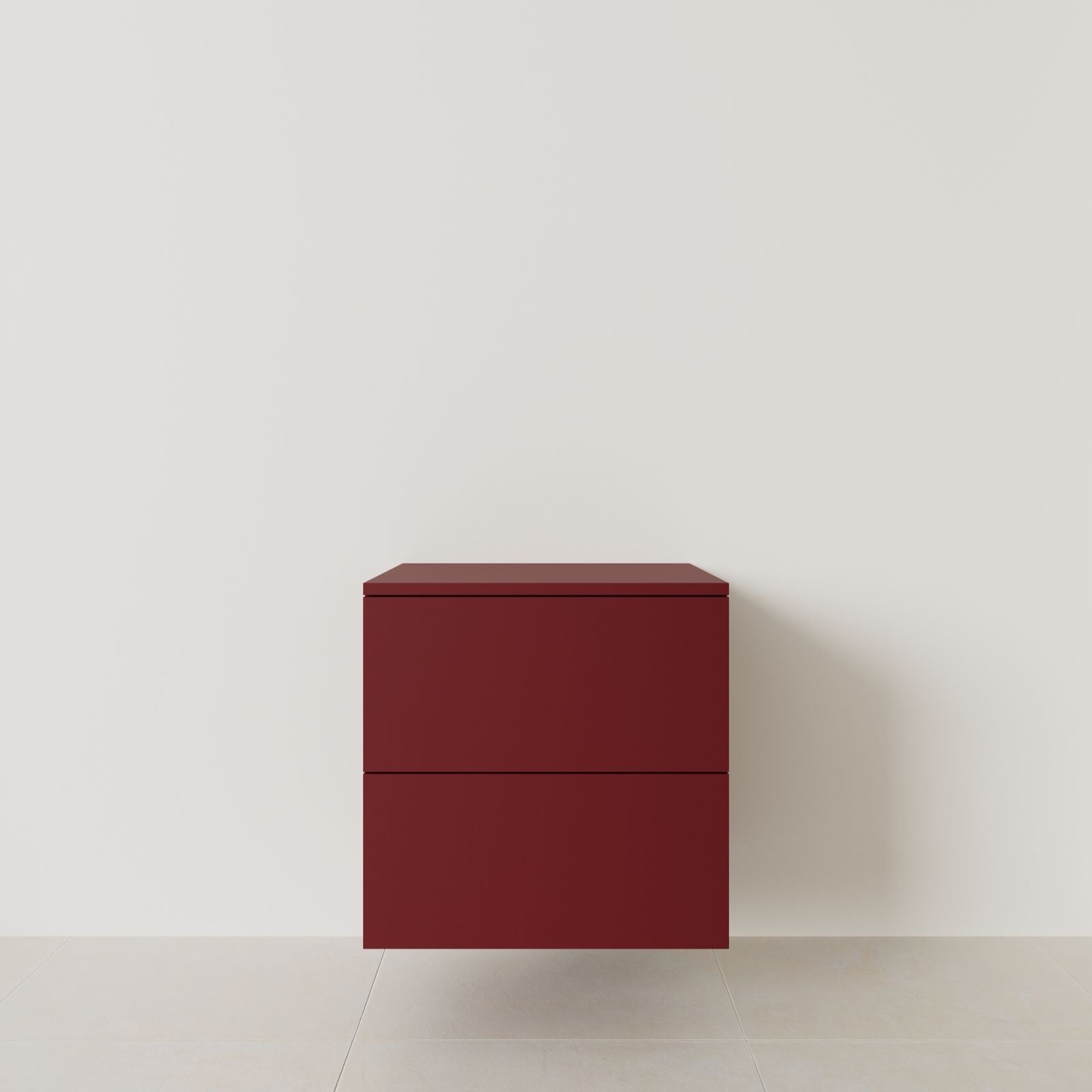 meuble salle de bain marco rubis 60 cm meuble seul suspendu vue face