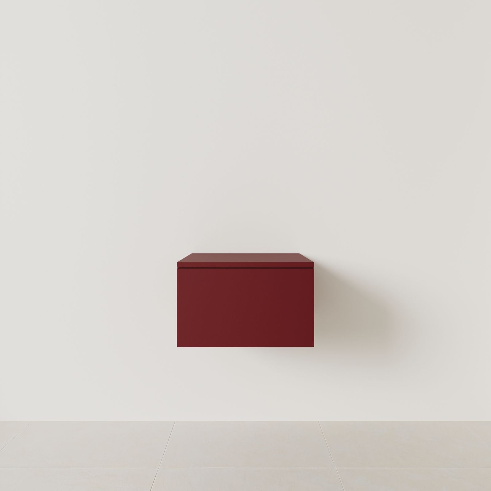 meuble salle de bain mino 50 cm rubis meuble seul suspendu vue face