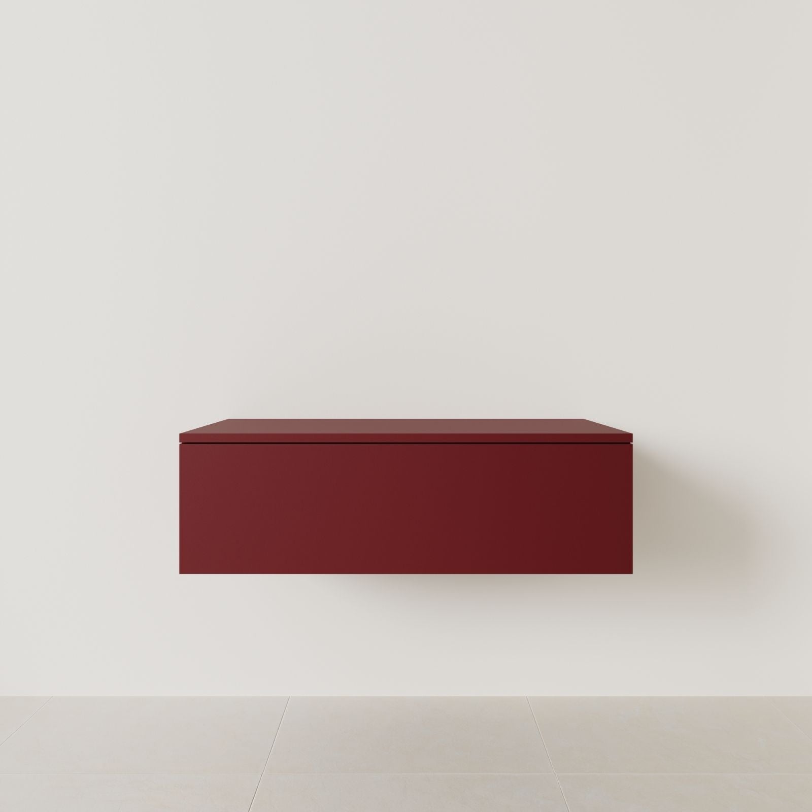 meuble salle de bain mino 100 cm rubis meuble seul suspendu vue face