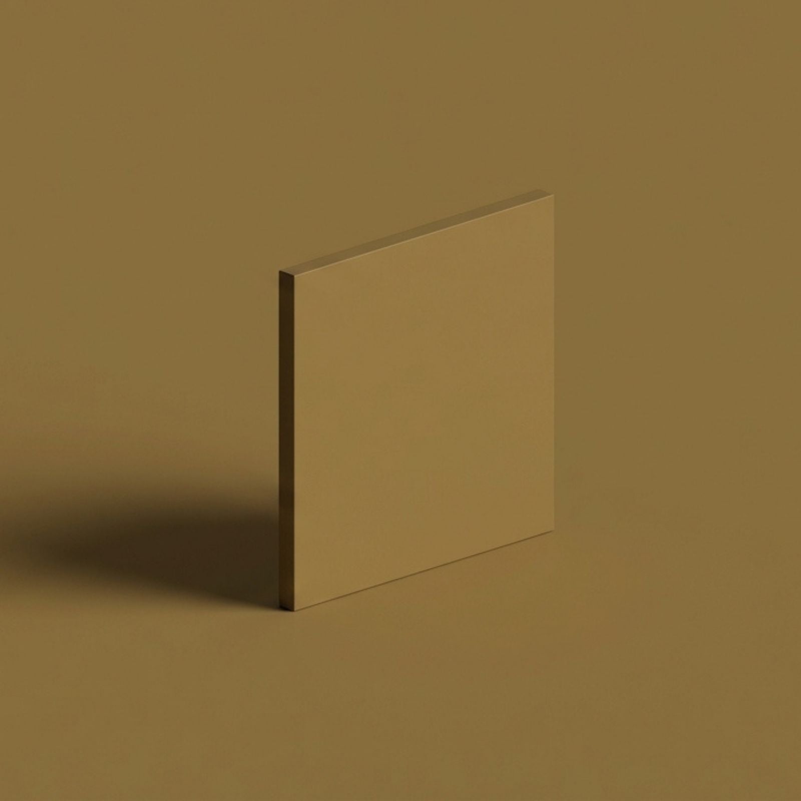 échantillon couleur meuble salle de bain ocre vue face