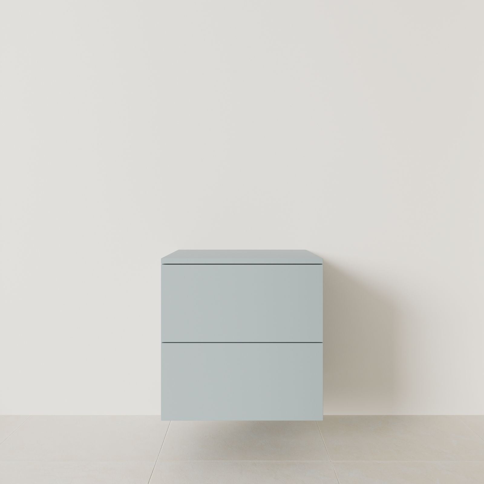 meuble salle de bain marco bleu 60 cm meuble seul suspendu vue face