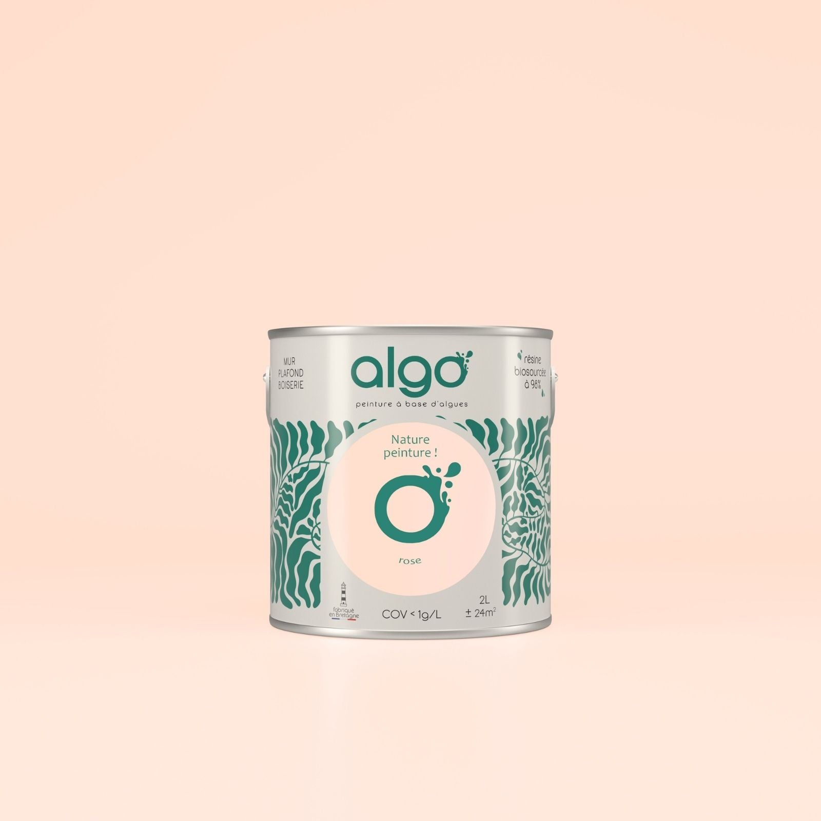 peinture meuble salle de bain couleur rose finition pot