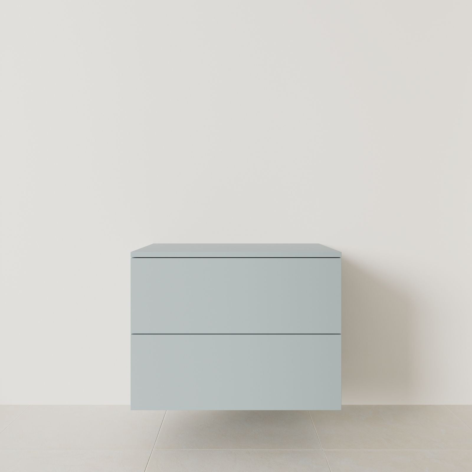 meuble salle de bain marco bleu 80 cm meuble seul suspendu vue face