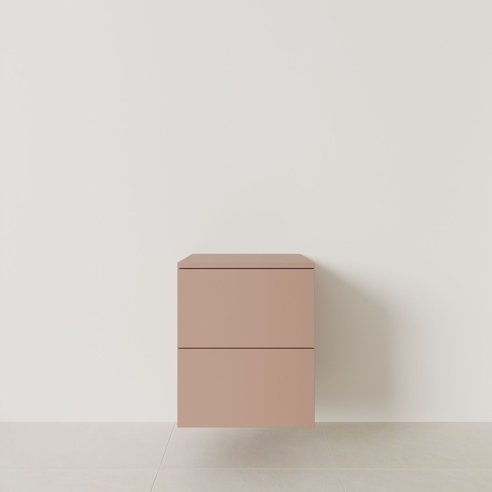 meuble salle de bain marco argile 50 cm meuble seul suspendu vue face