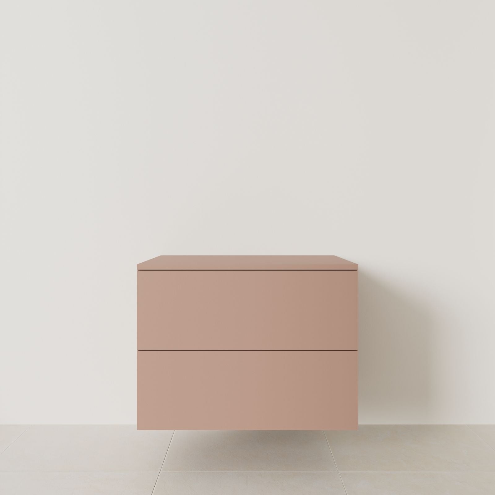 meuble salle de bain marco argile 80 cm meuble seul suspendu vue face