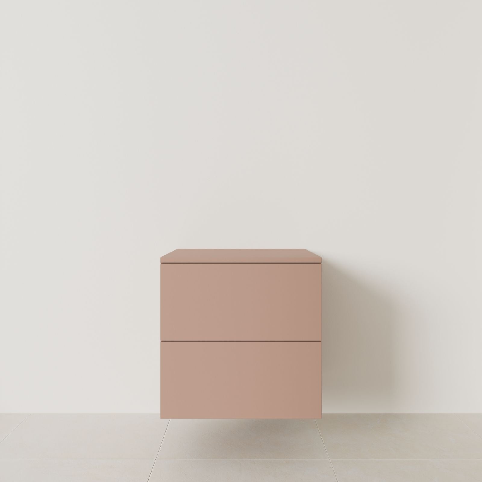meuble salle de bain marco argile 60 cm meuble seul suspendu vue face