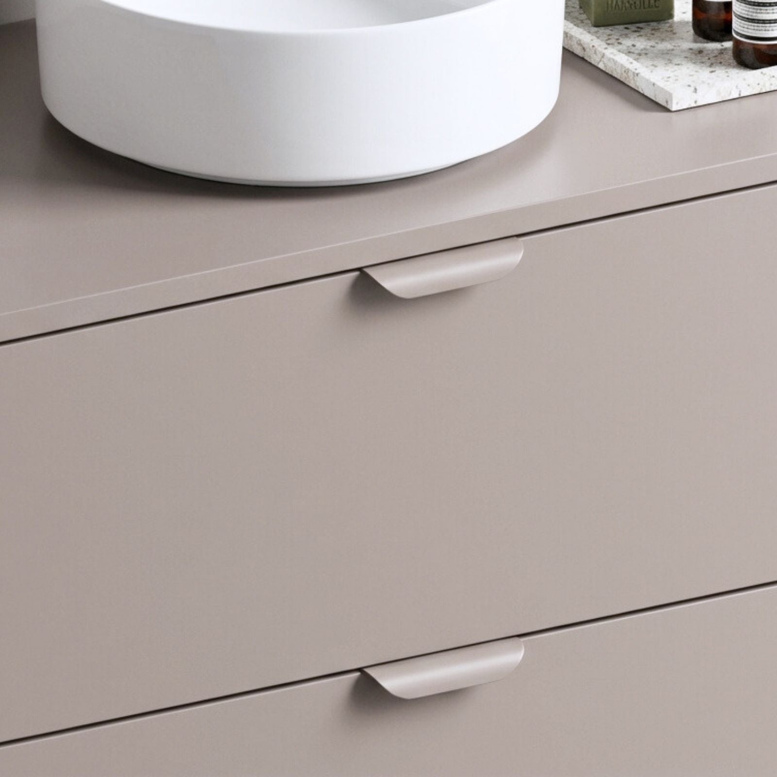 poignée meuble salle de bain Léo parme façade tiroir
