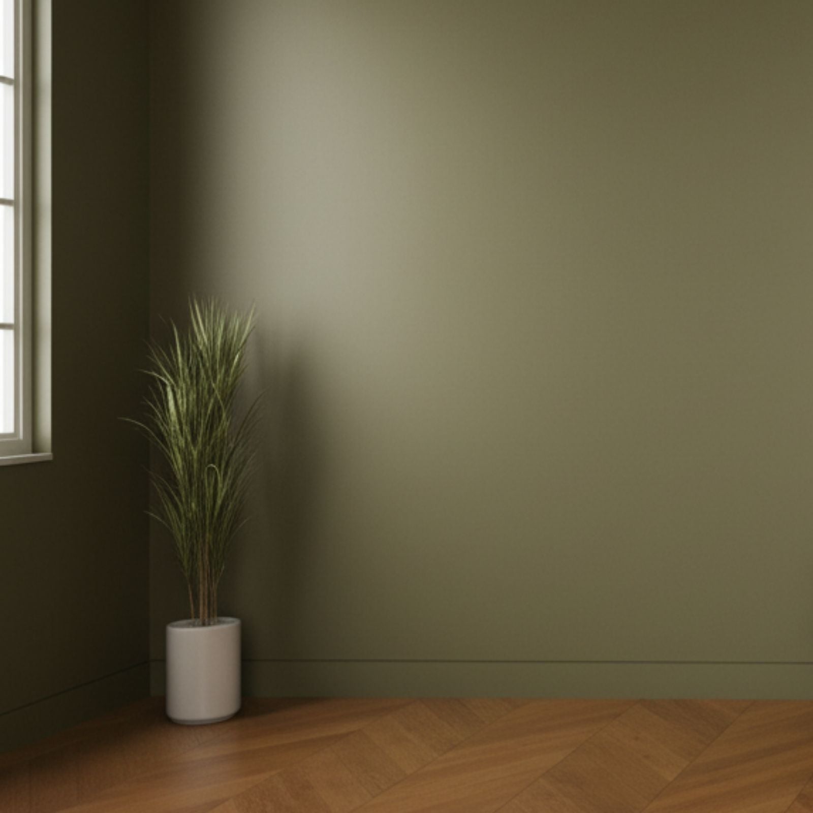 peinture meuble salle de bain couleur argile application vue face