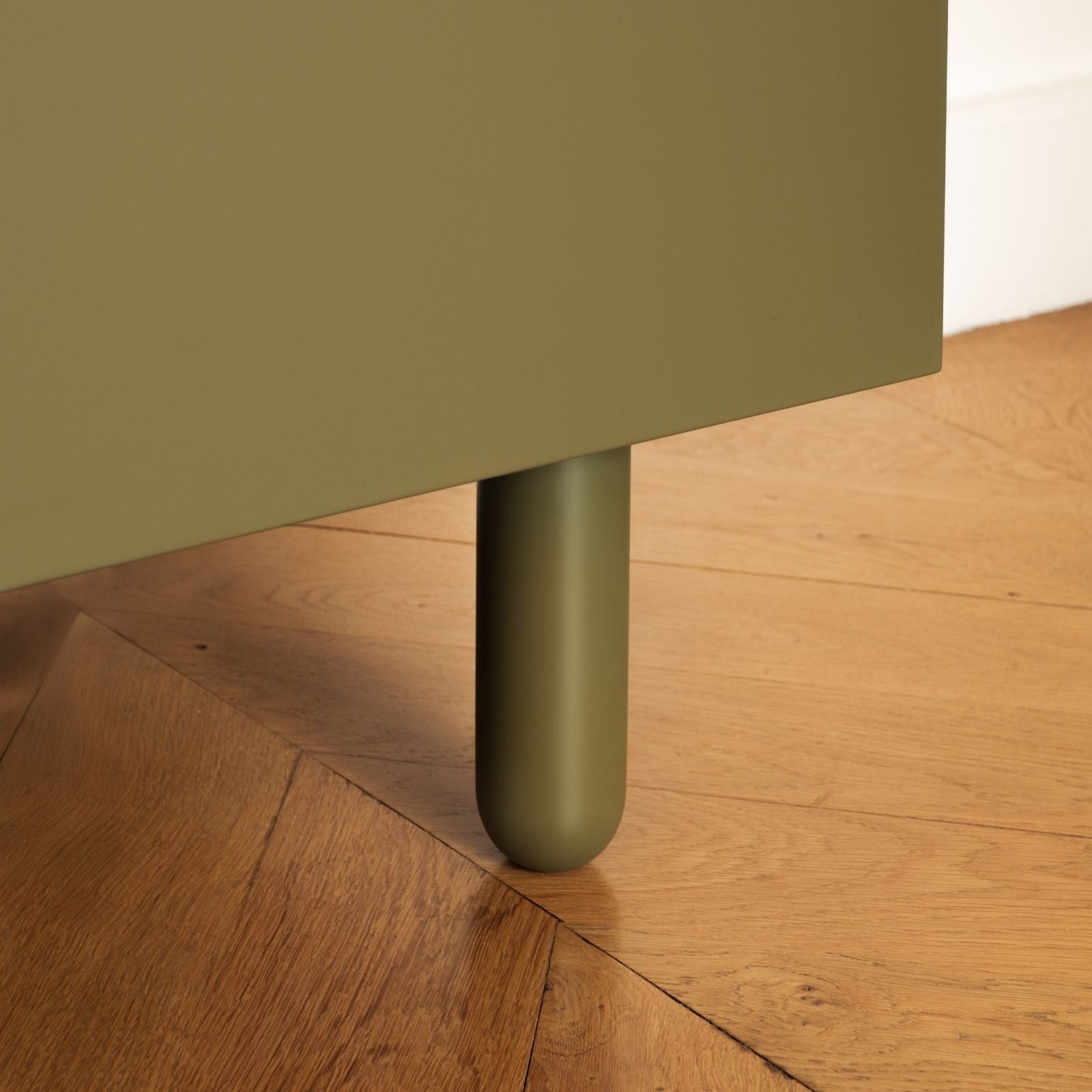 pieds meuble salle de bain pedro kaki vue produit