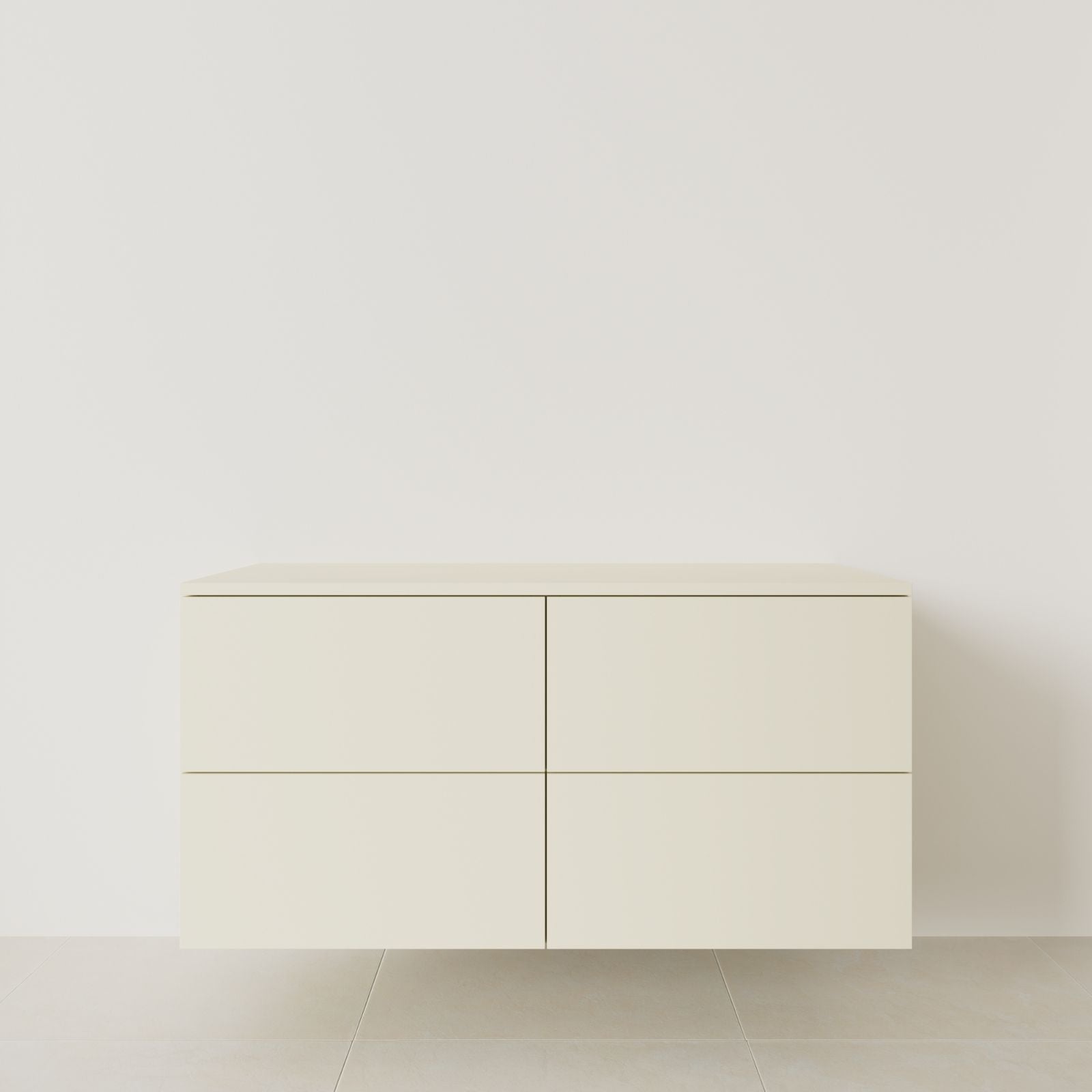 meuble salle de bain marco 120 cm double vasque suspendu coquille meuble seul vue face