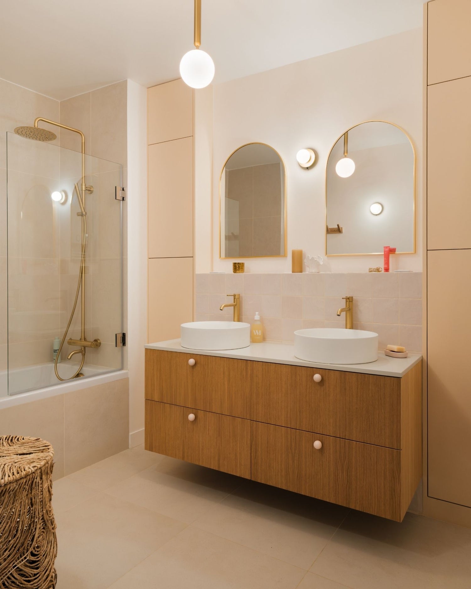 meuble de salle de bain double vasque familiale polopolo