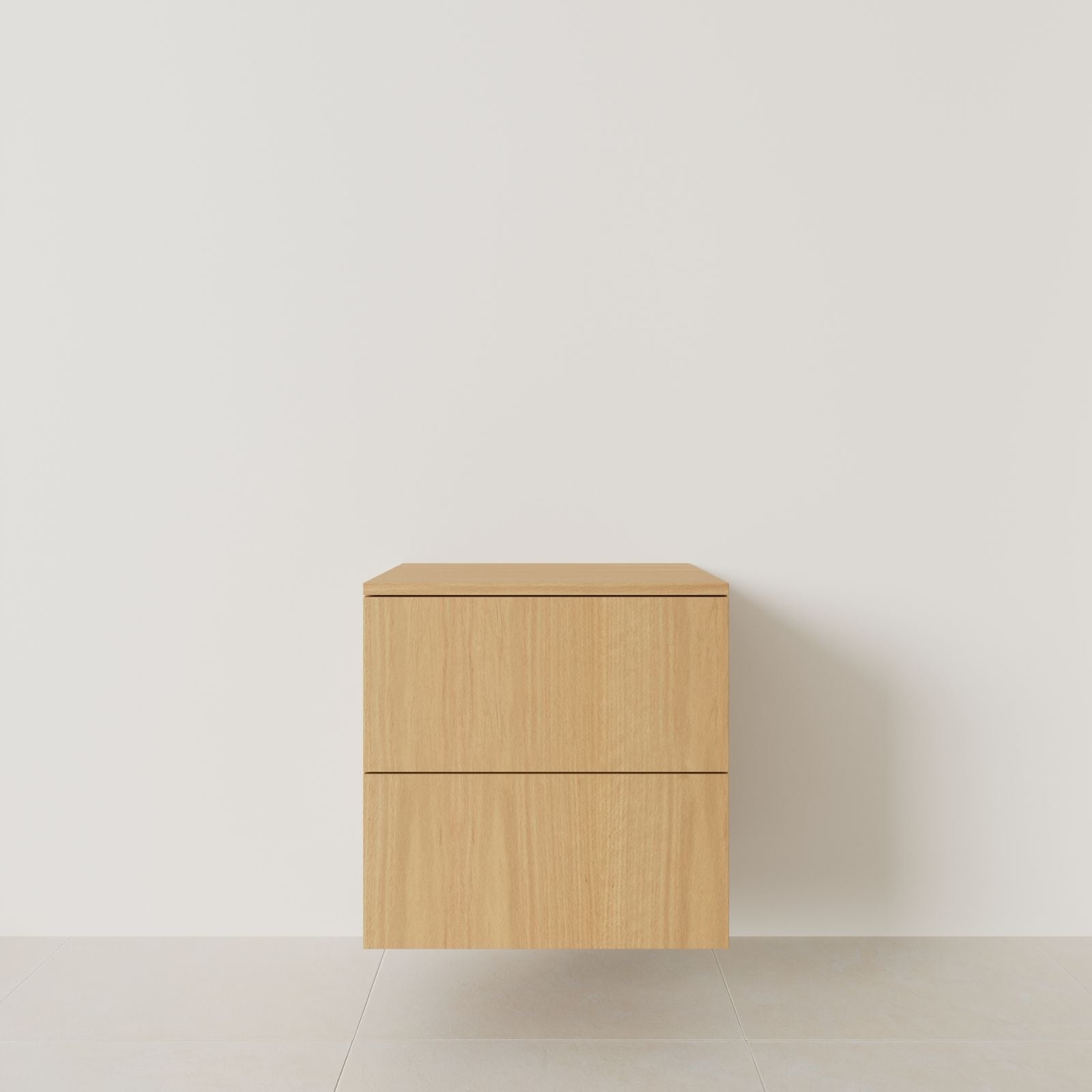 meuble salle de bain marco chêne 60 cm meuble seul suspendu vue face
