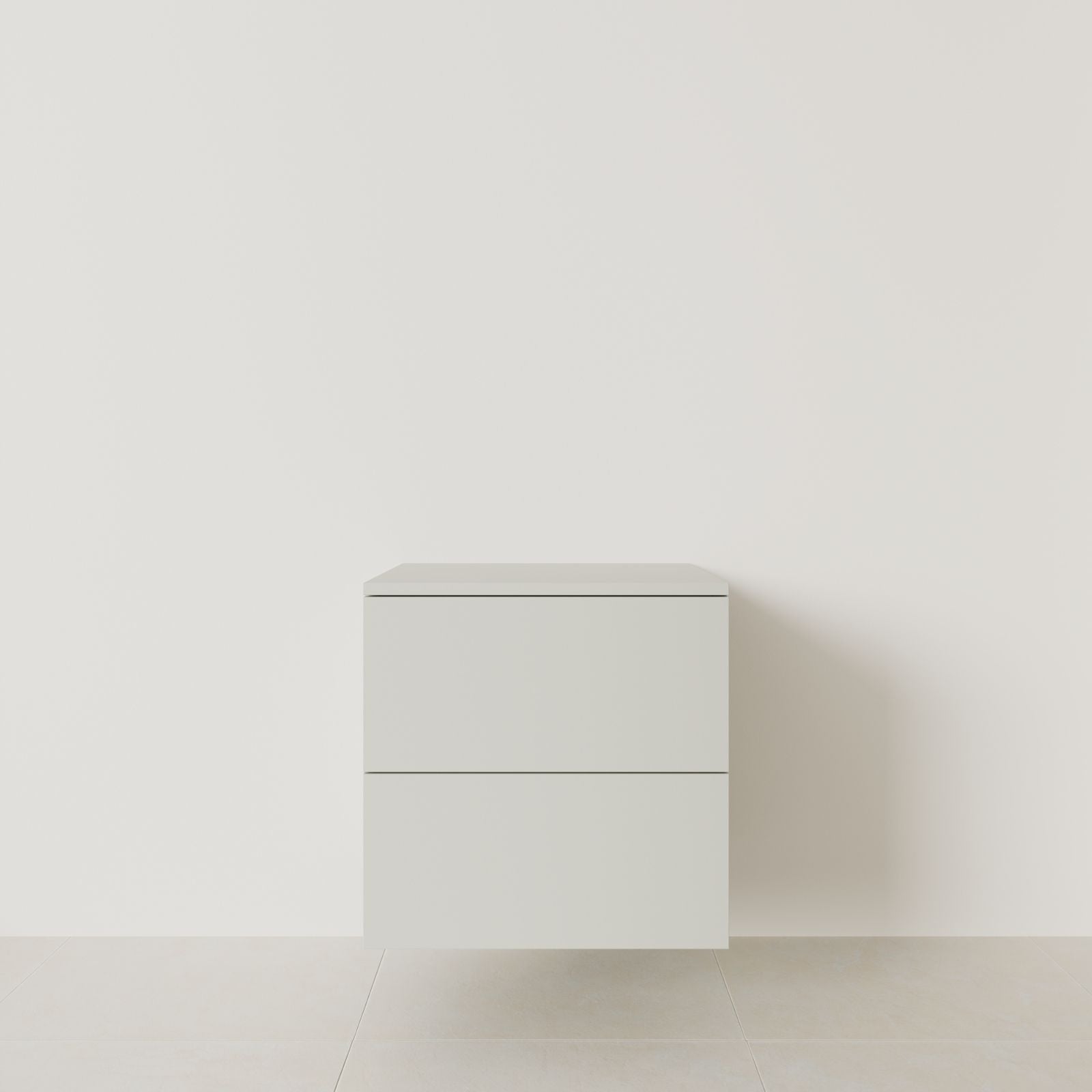 meuble salle de bain marco craie 60 cm meuble seul suspendu vue face