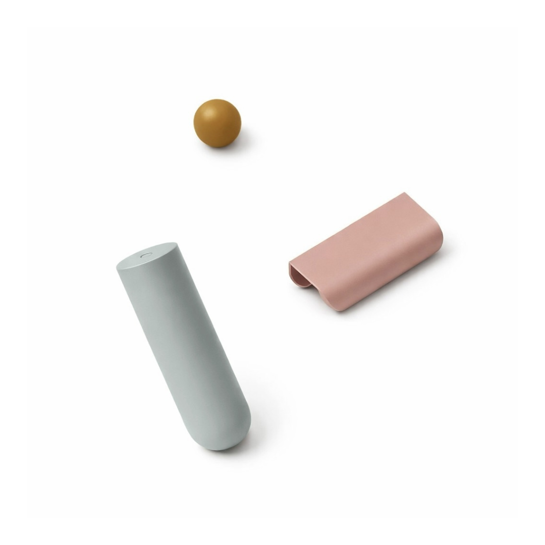 accessoires meuble salle de bain colorés