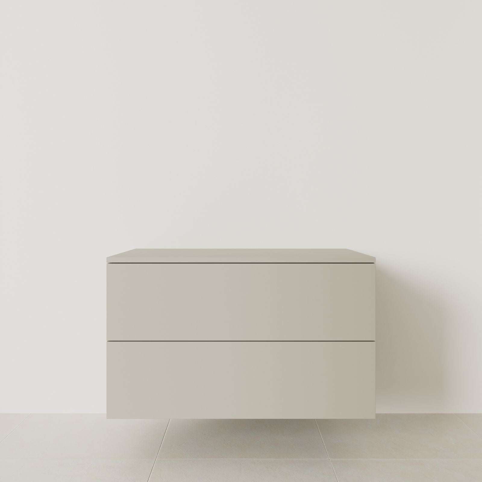 meuble salle de bain marco greige 100 cm meuble seul suspendu vue face