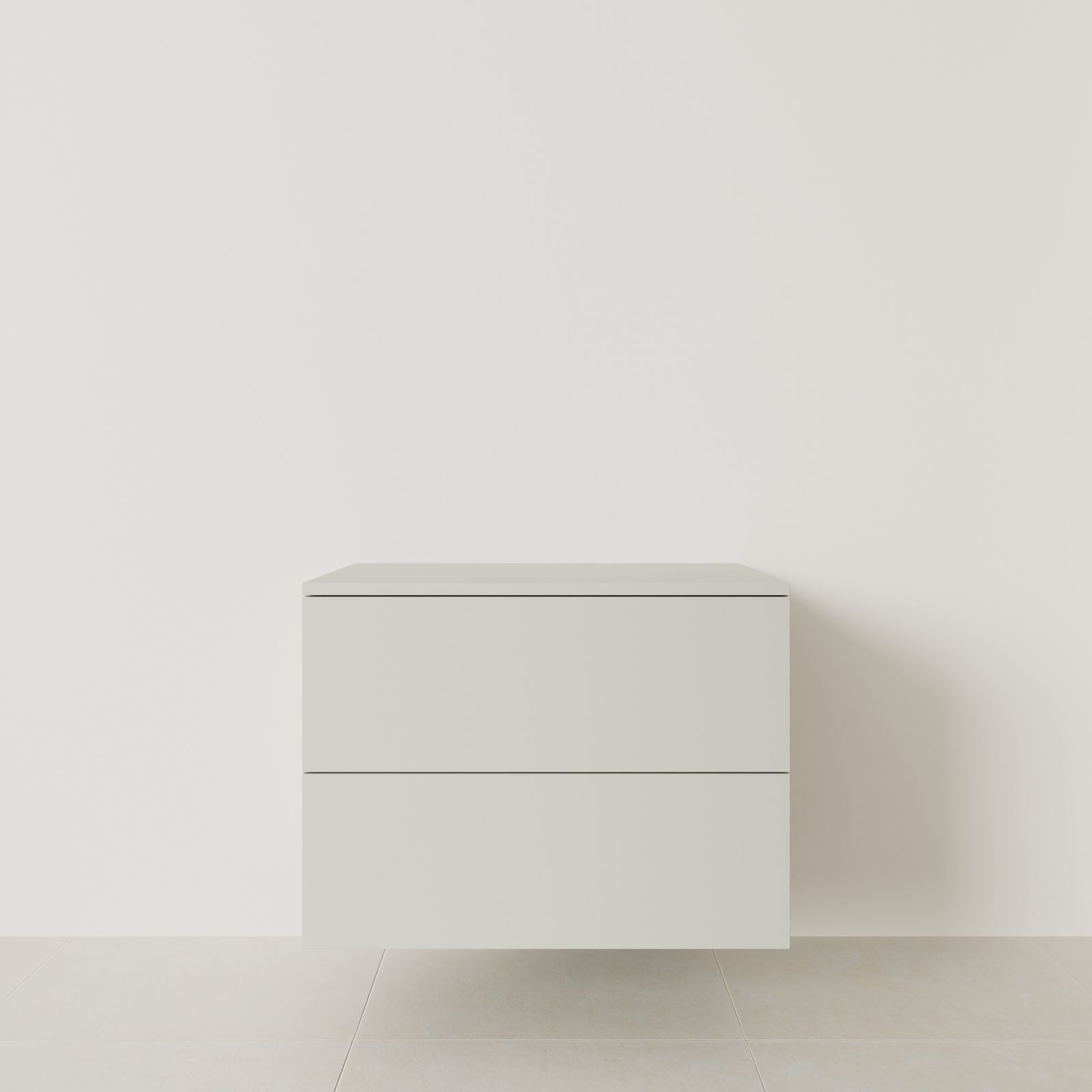 meuble salle de bain marco craie 80 cm meuble seul suspendu vue face