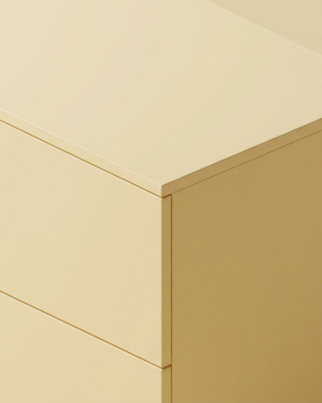 détail tiroir meuble salle de bain sur mesure coloré