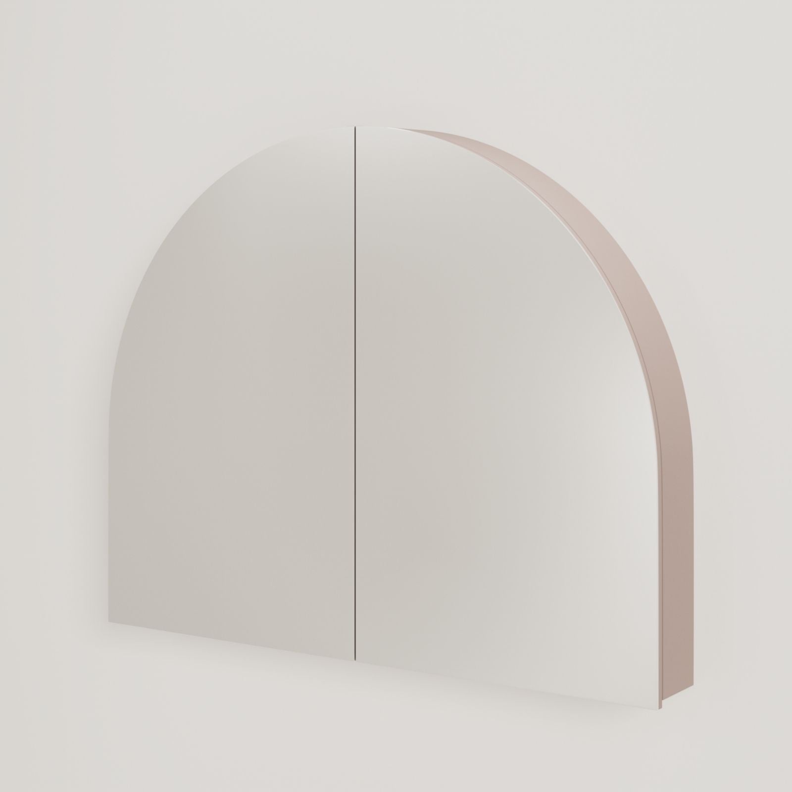 armoire de toilette miroir pola 100 cm parme vue face