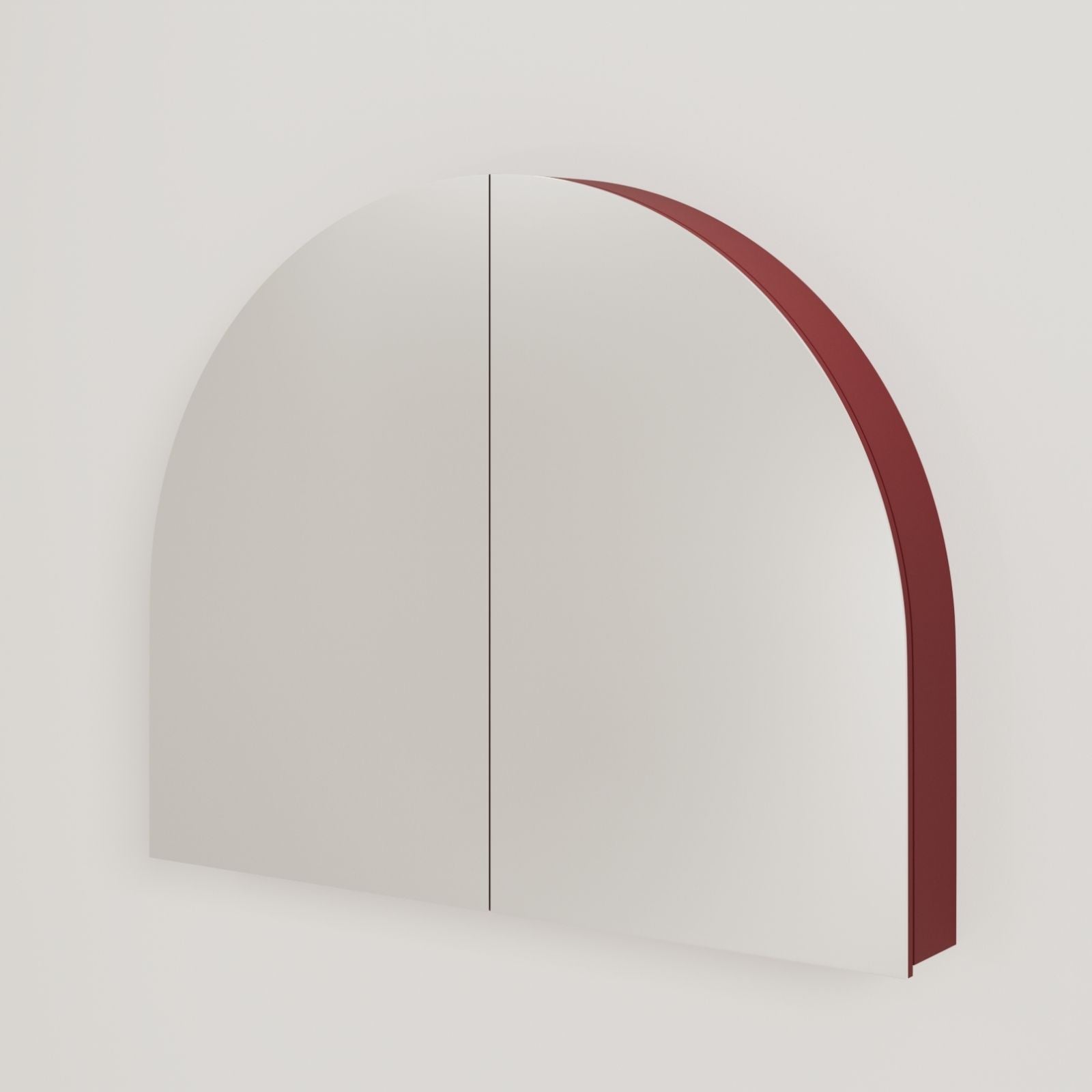 armoire de toilette miroir pola 100 cm rubis vue face