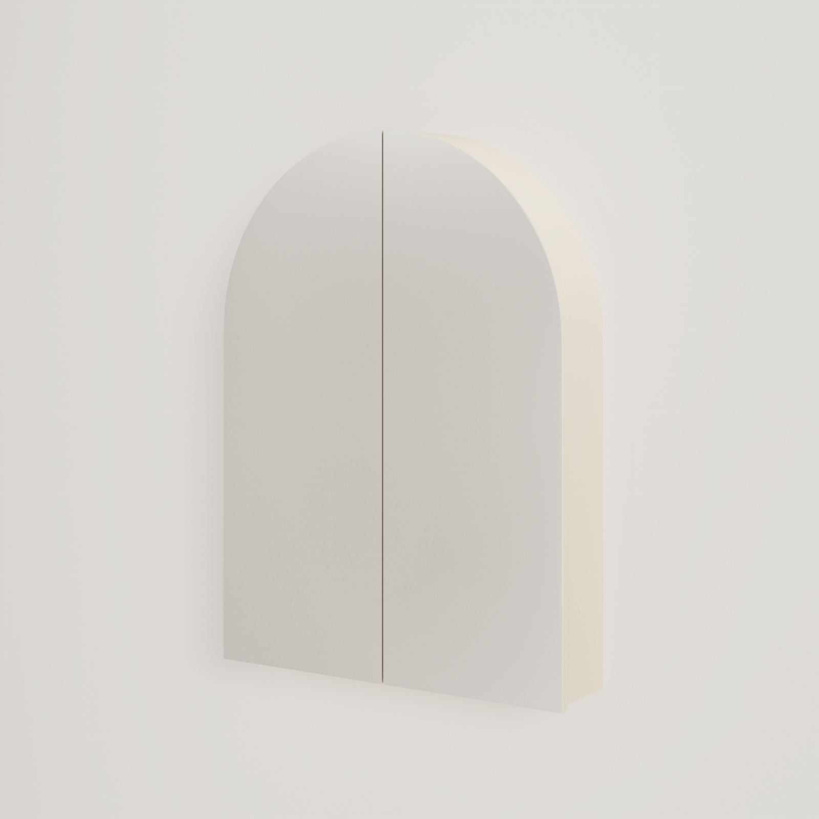 armoire de toilette miroir pola 60 cm sable vue face