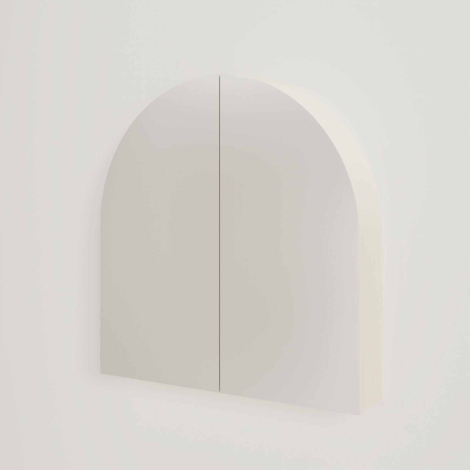 armoire de toilette miroir pola 80 cm coquille vue face