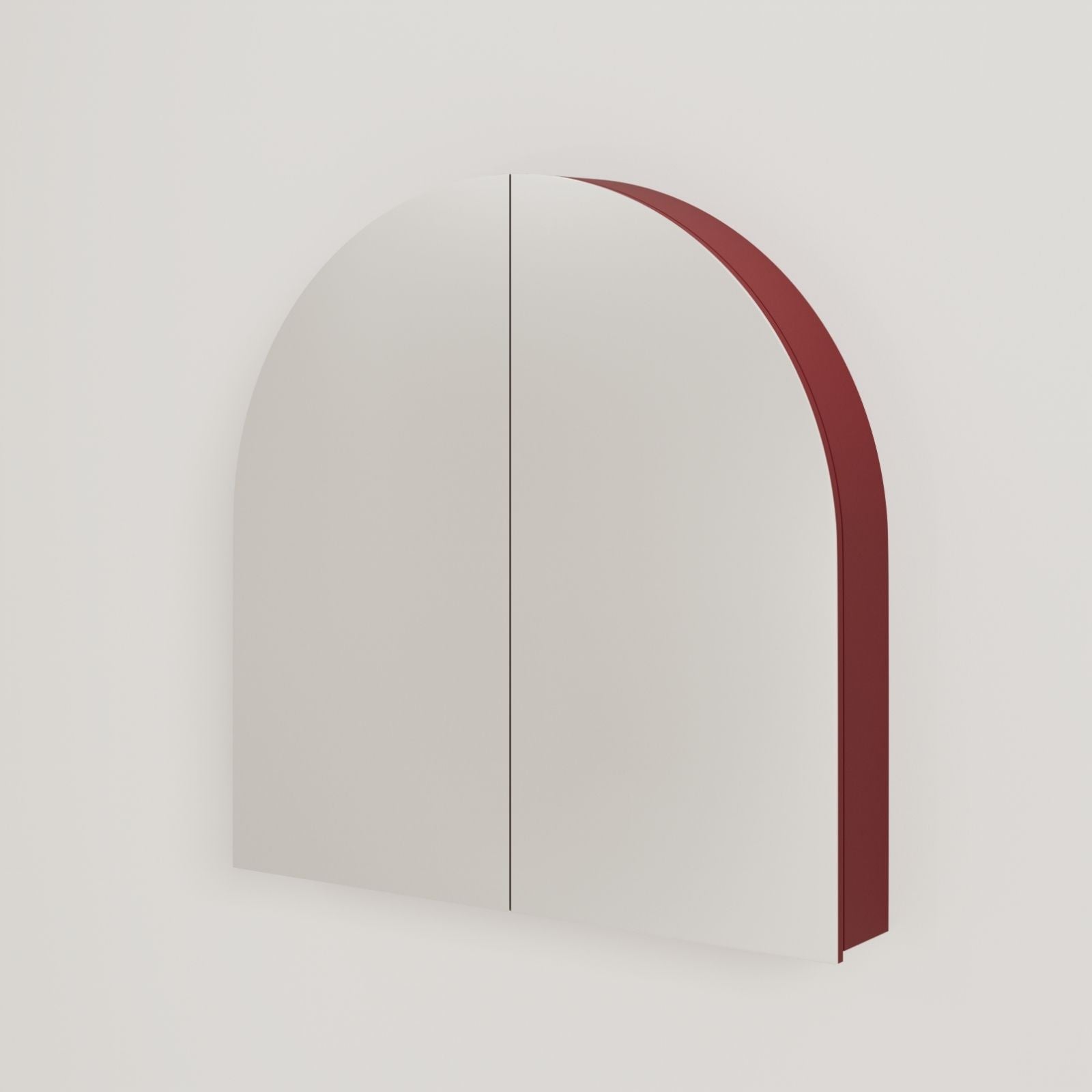 armoire de toilette miroir pola 80 cm rubis vue face