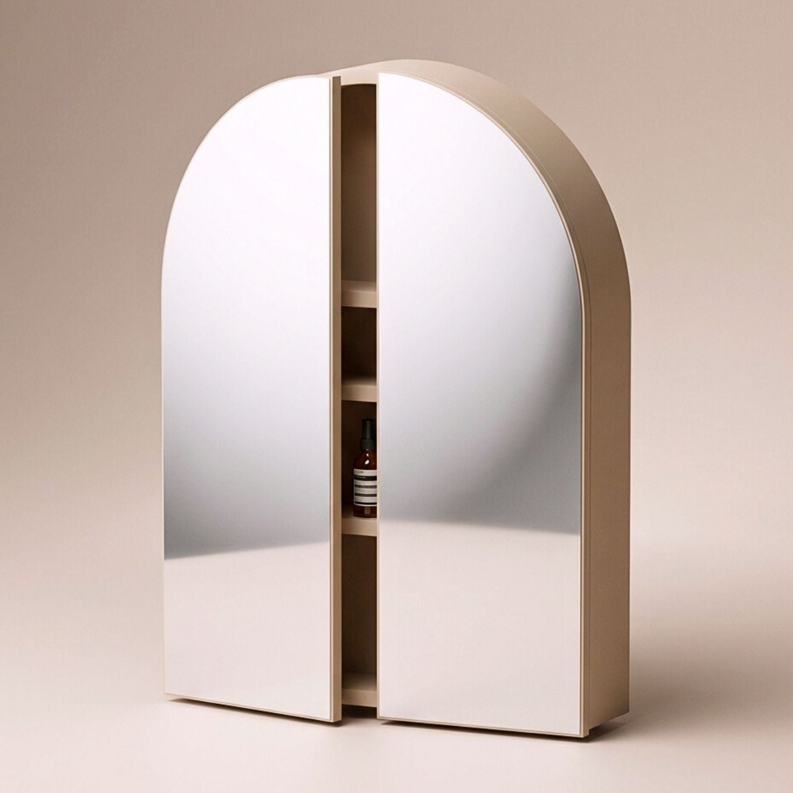 armoire de toilette salle de bain coloré design courbe polopolo