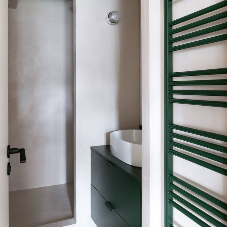 Meuble de salle de bain couleur sur mesure vert